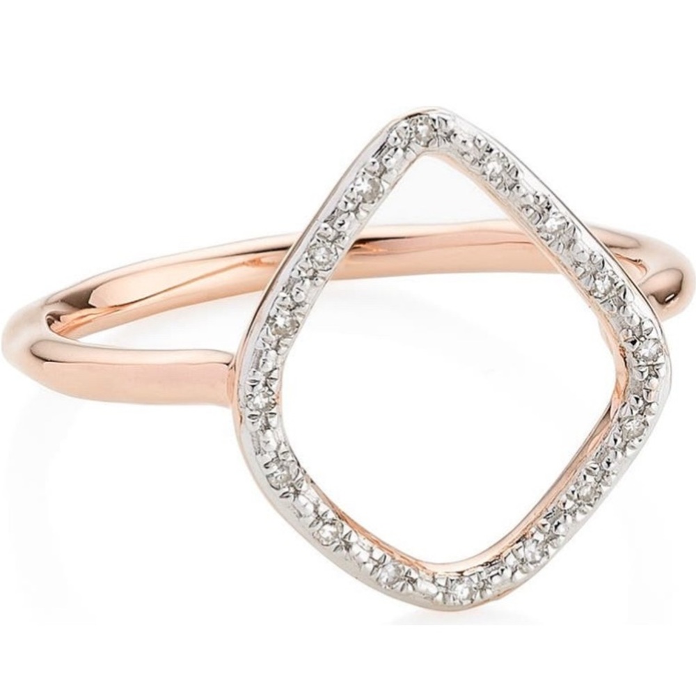 Monica Vinader Riva Diamond Hoop Ring